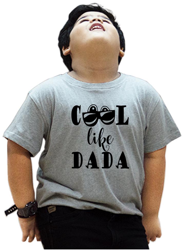 

HEYUZE Boy Cotton Solid T-shirt - Grey
