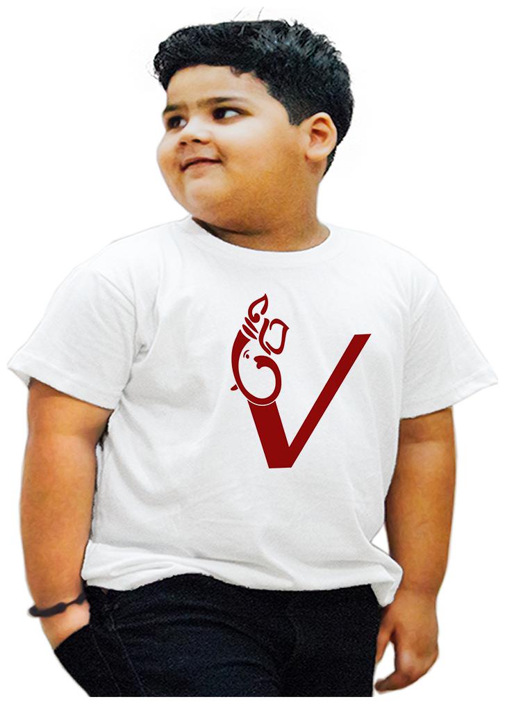 

HEYUZE Boy Cotton Printed T-shirt - White