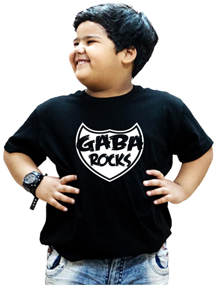 

HEYUZE Boy Cotton Solid T-shirt - Black