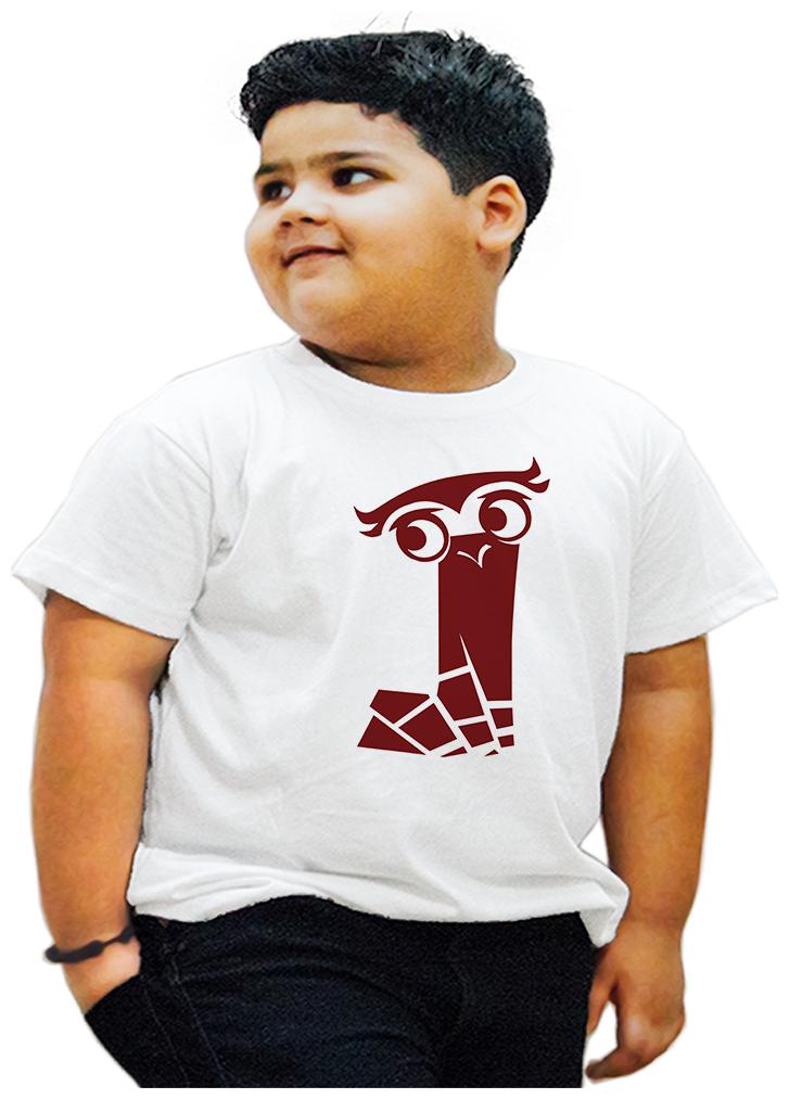 

HEYUZE Boy Cotton Printed T-shirt - White