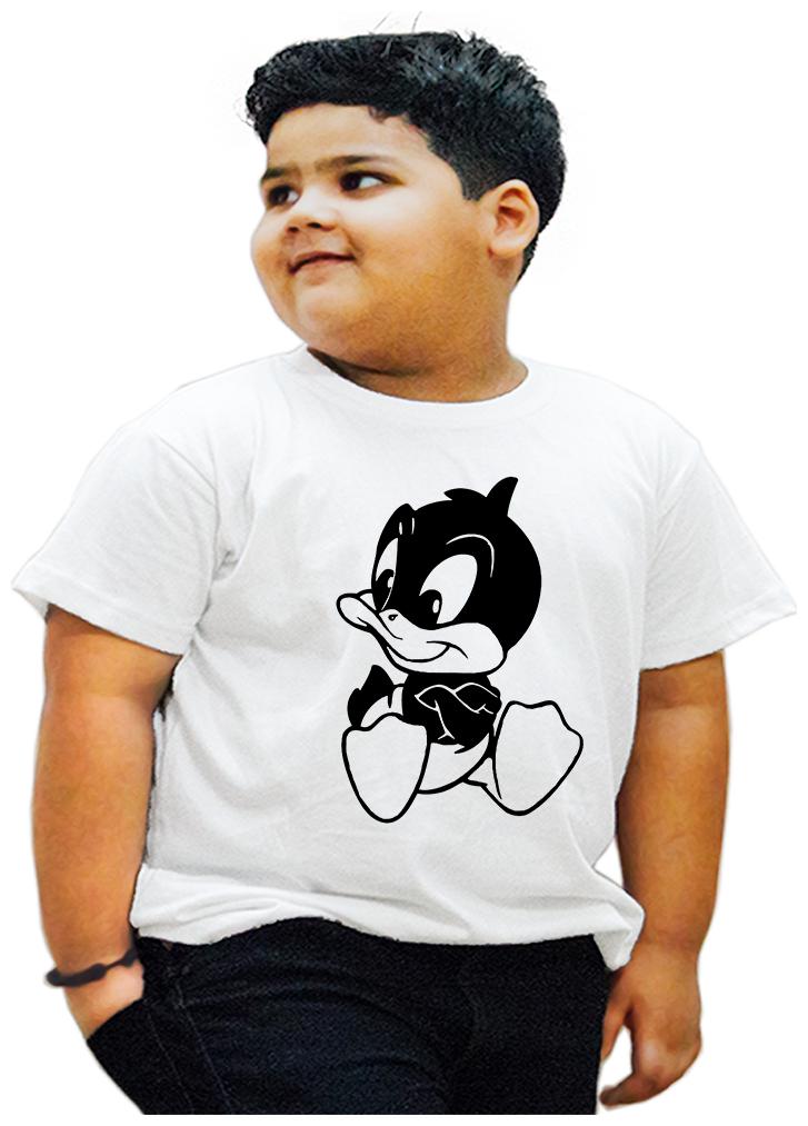 

HEYUZE Boy Cotton Printed T-shirt - White