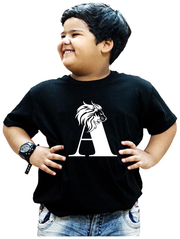 

HEYUZE Boy Cotton Printed T-shirt - Black