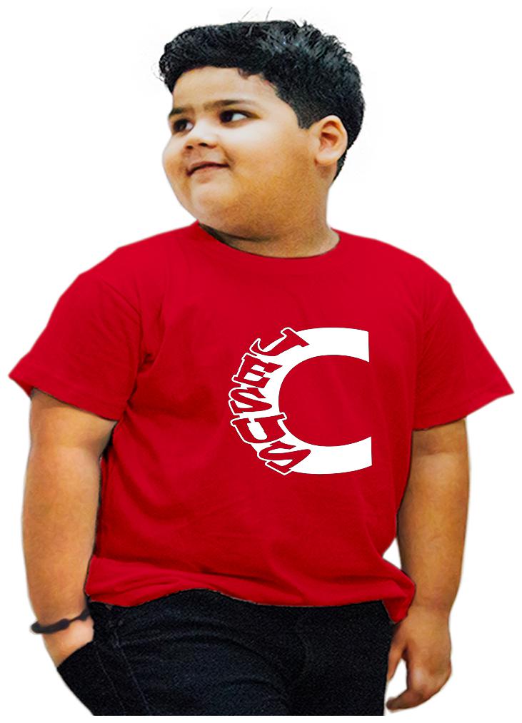 

HEYUZE Boy Cotton Printed T-shirt - Red