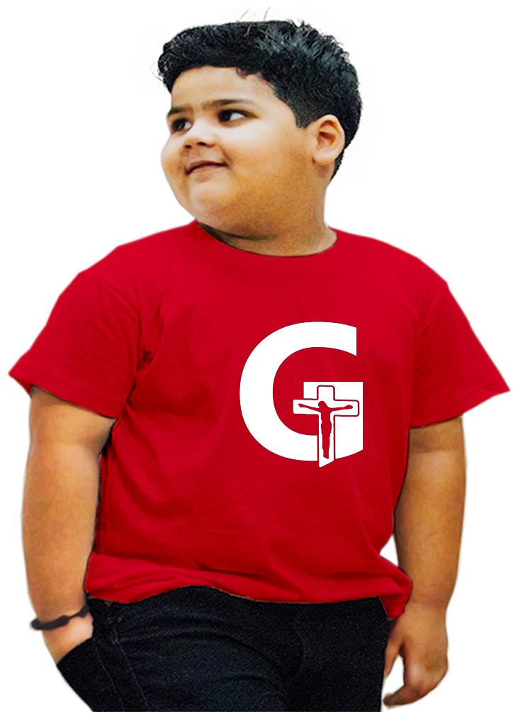 

HEYUZE Boy Cotton Printed T-shirt - Red
