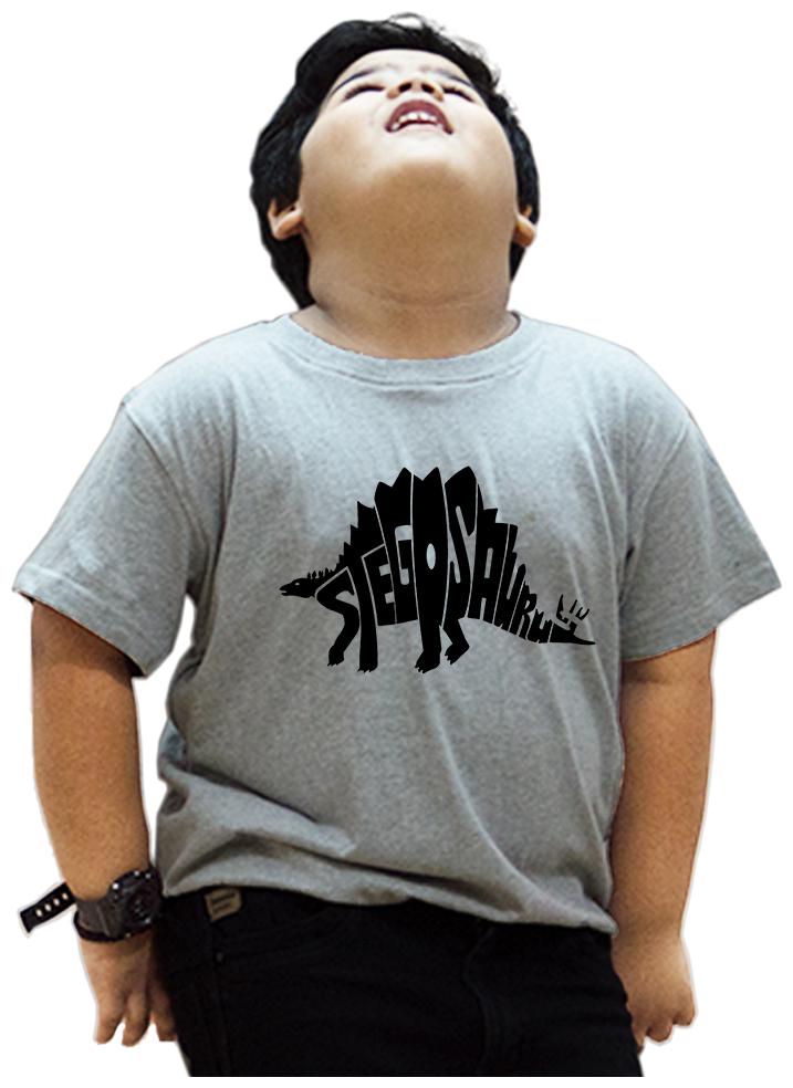 

HEYUZE Boy Cotton Printed T-shirt - Grey