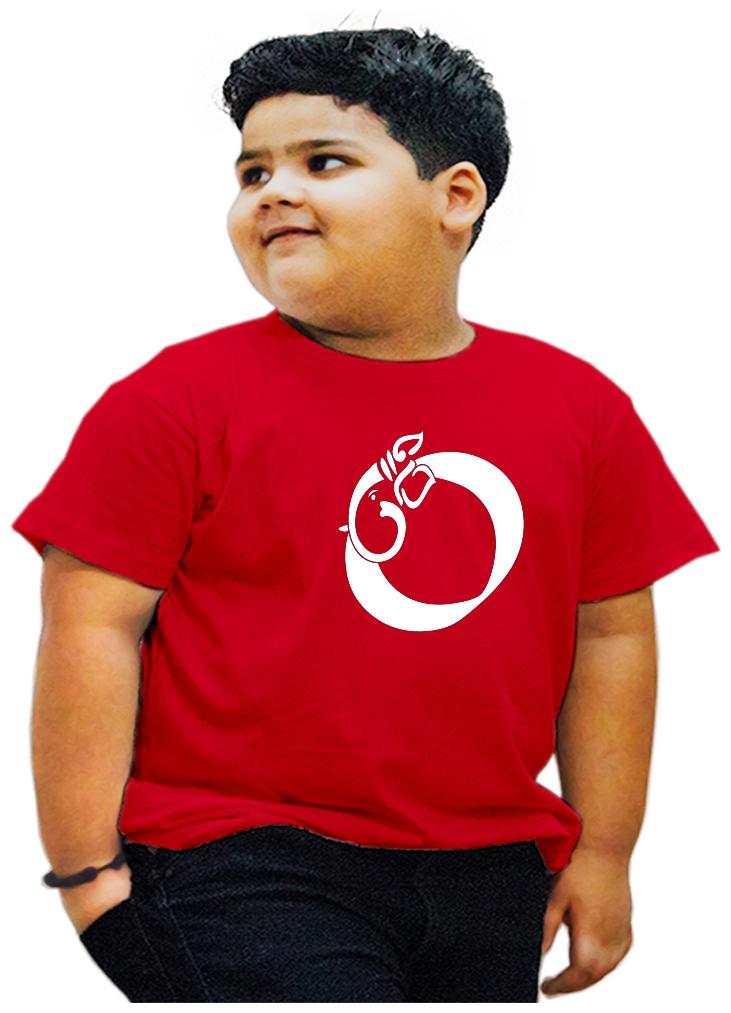 

HEYUZE Boy Cotton Printed T-shirt - Red