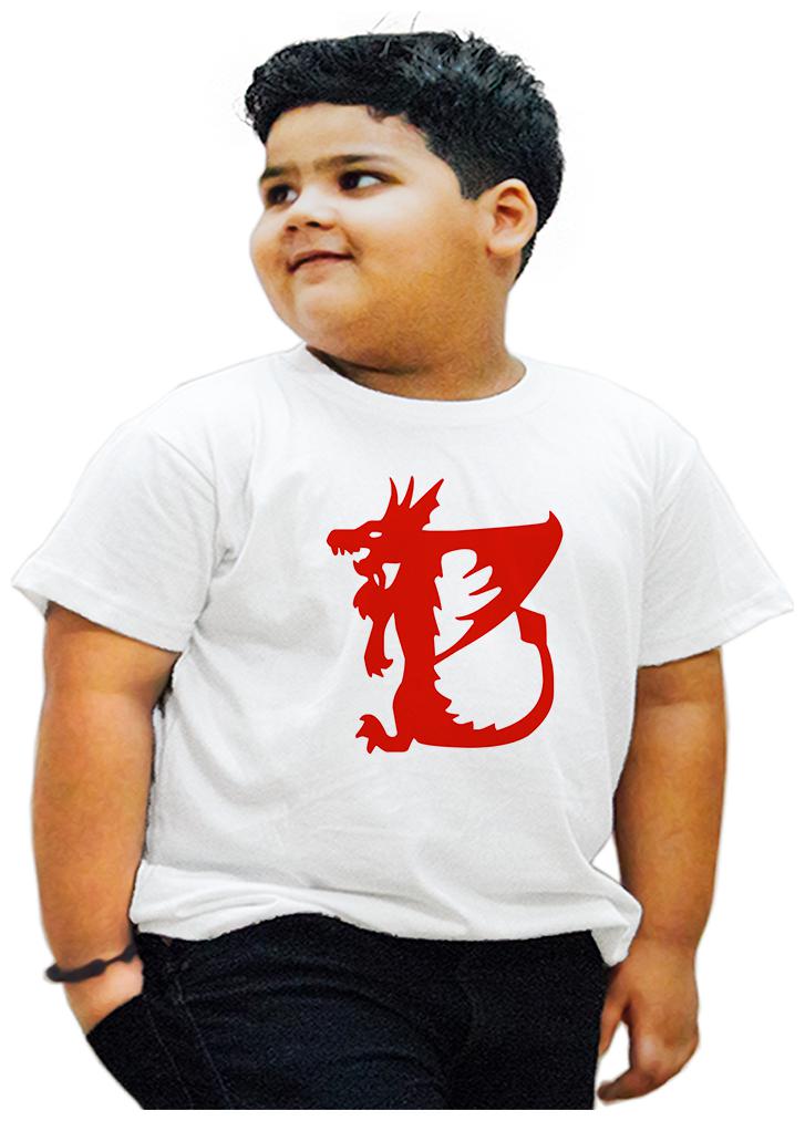

HEYUZE Boy Cotton Printed T-shirt - White