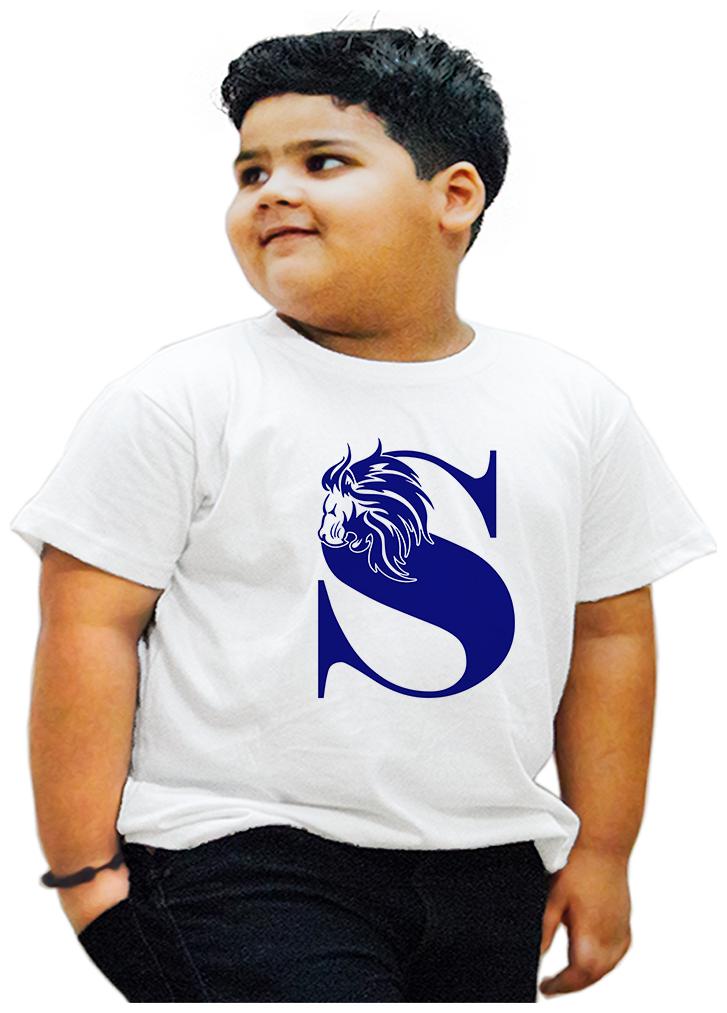 

HEYUZE Boy Cotton Printed T-shirt - White