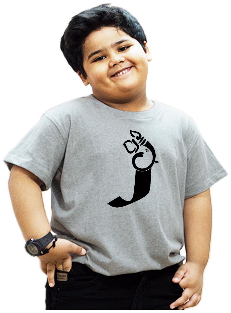 

HEYUZE Boy Cotton Printed T-shirt - Grey