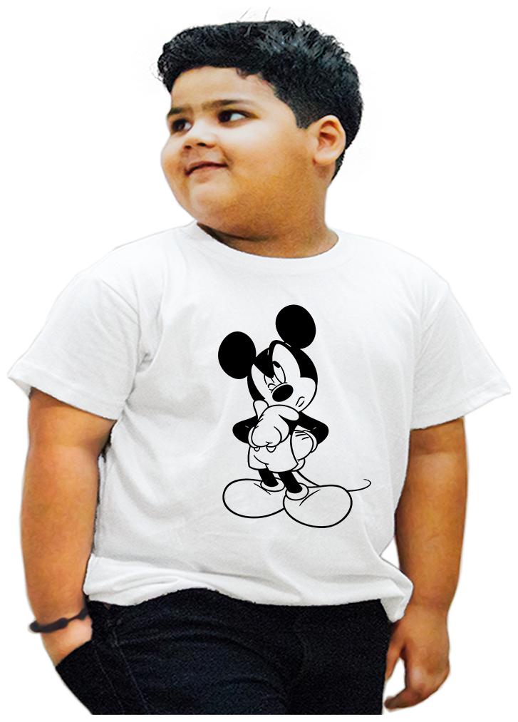 

HEYUZE Boy Cotton Printed T-shirt - White
