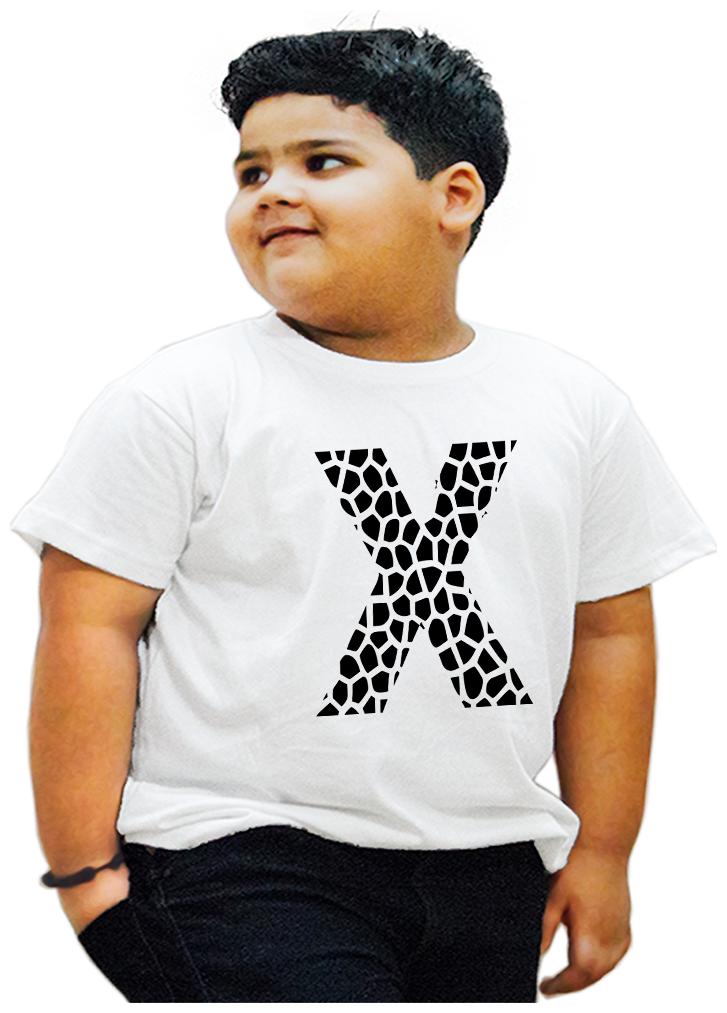

HEYUZE Boy Cotton Printed T-shirt - White