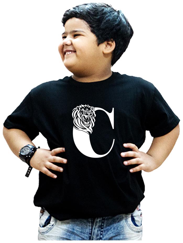

HEYUZE Boy Cotton Printed T-shirt - Black