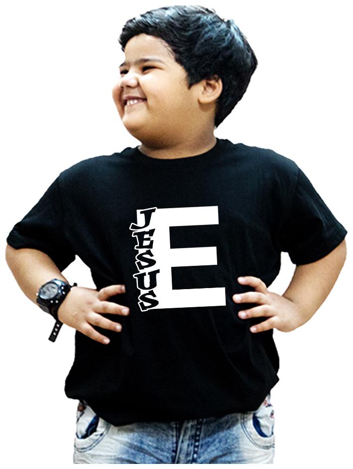 

HEYUZE Boy Cotton Printed T-shirt - Black