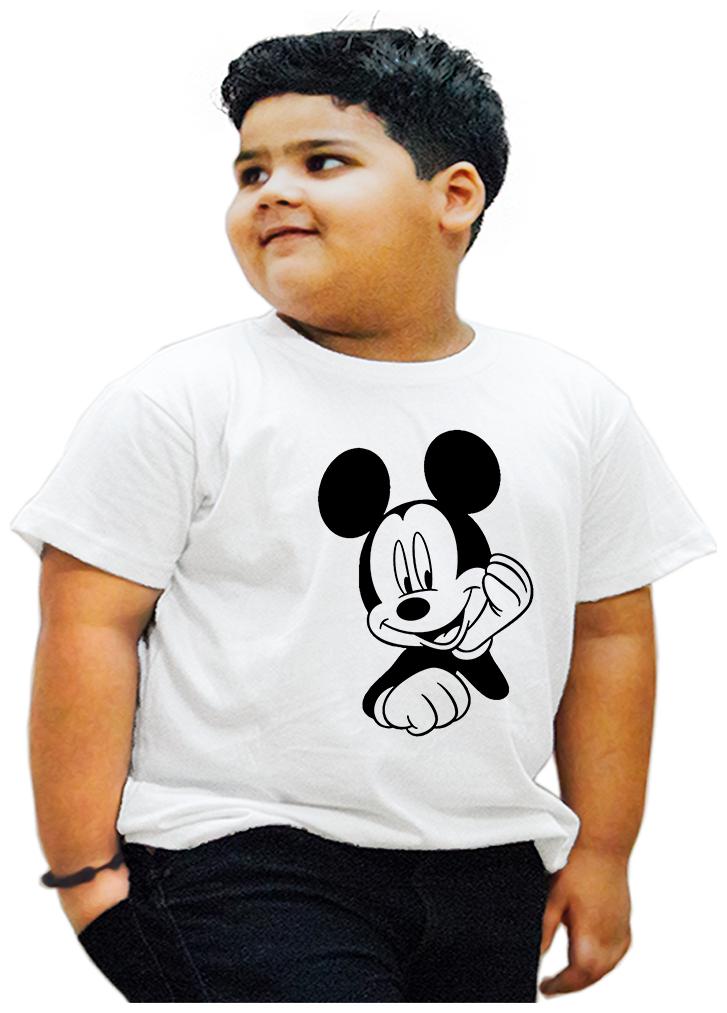 

HEYUZE Boy Cotton Printed T-shirt - White