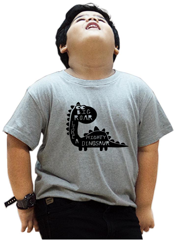 

HEYUZE Boy Cotton Printed T-shirt - Grey