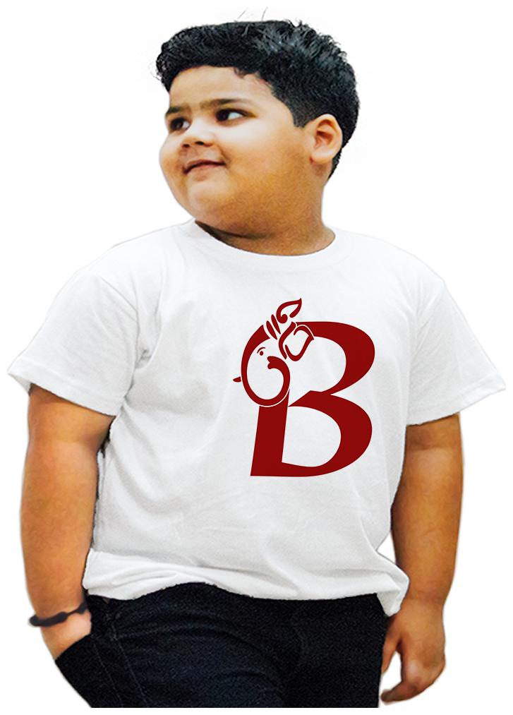 

HEYUZE Boy Cotton Printed T-shirt - White