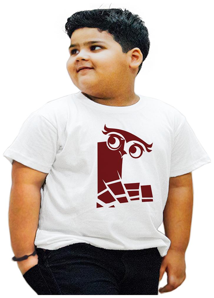 

HEYUZE Boy Cotton Printed T-shirt - White