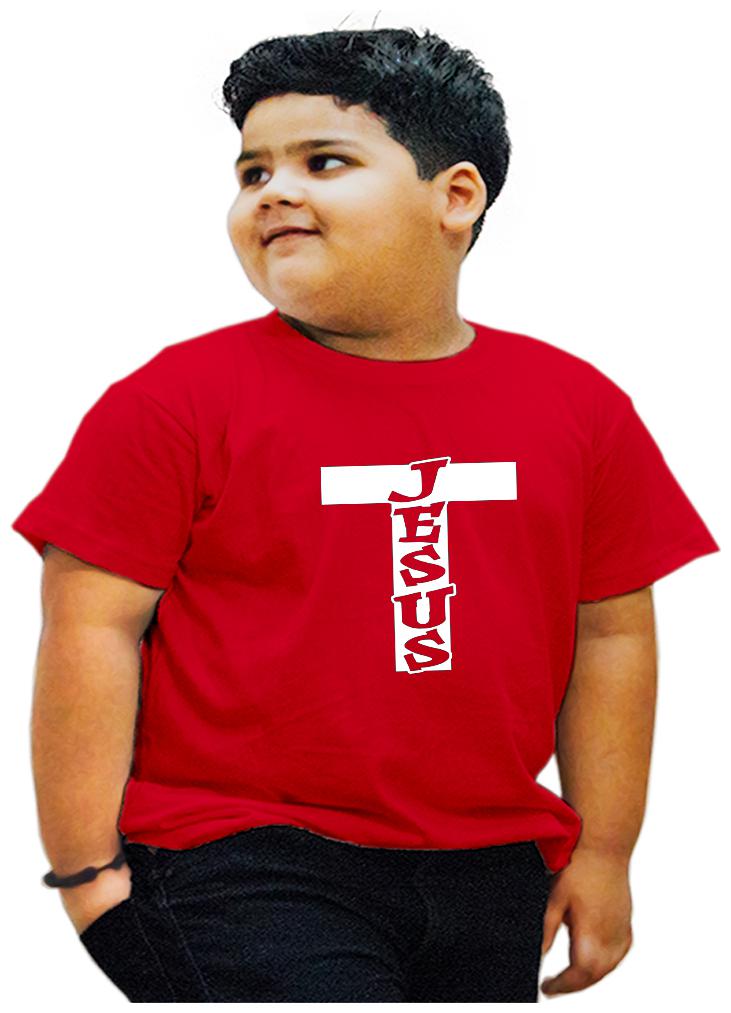 

HEYUZE Boy Cotton Printed T-shirt - Red