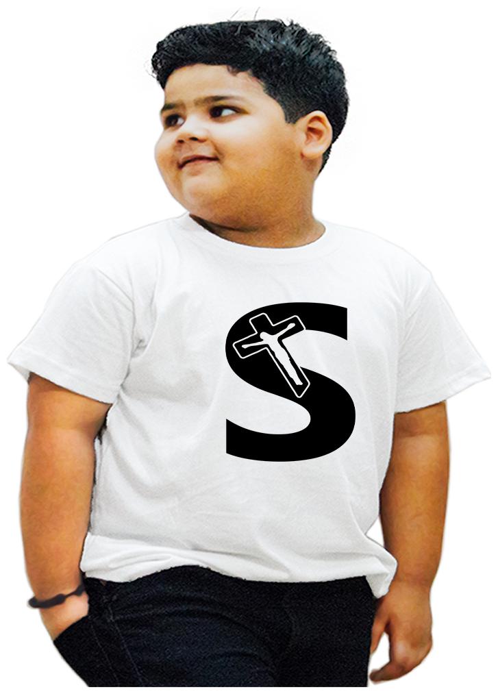 

HEYUZE Boy Cotton Printed T-shirt - White
