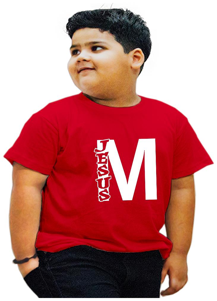 

HEYUZE Boy Cotton Printed T-shirt - Red