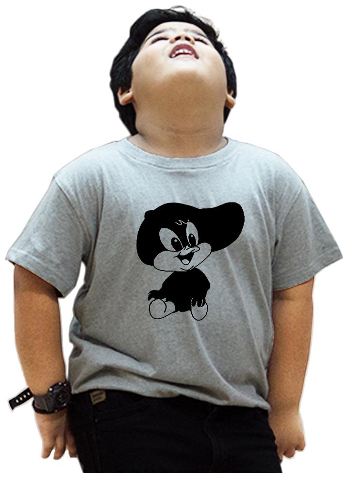 

HEYUZE Boy Cotton Solid T-shirt - Grey
