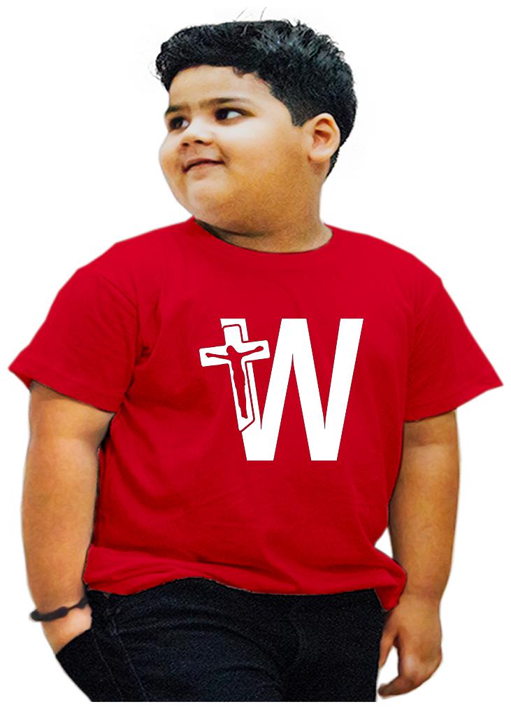

HEYUZE Boy Cotton Printed T-shirt - Red