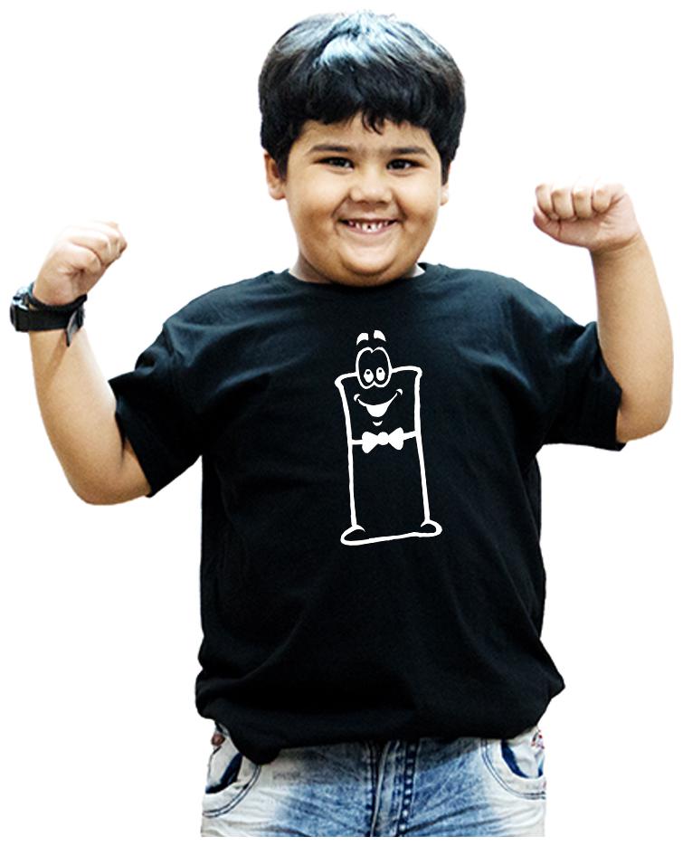

HEYUZE Boy Cotton Printed T-shirt - Black