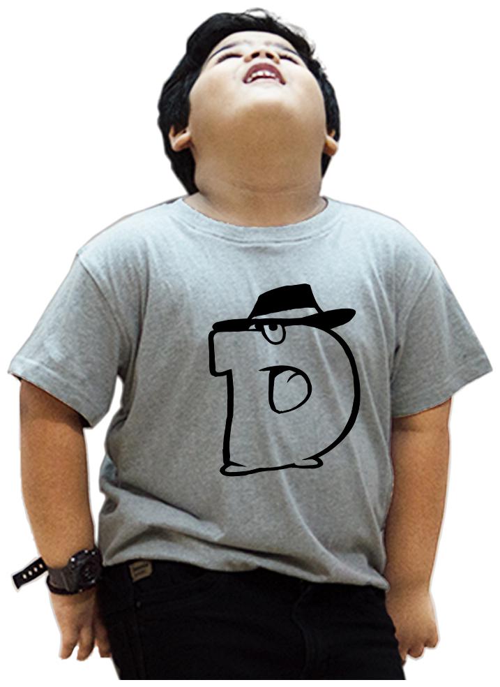 

HEYUZE Boy Cotton Solid T-shirt - Grey