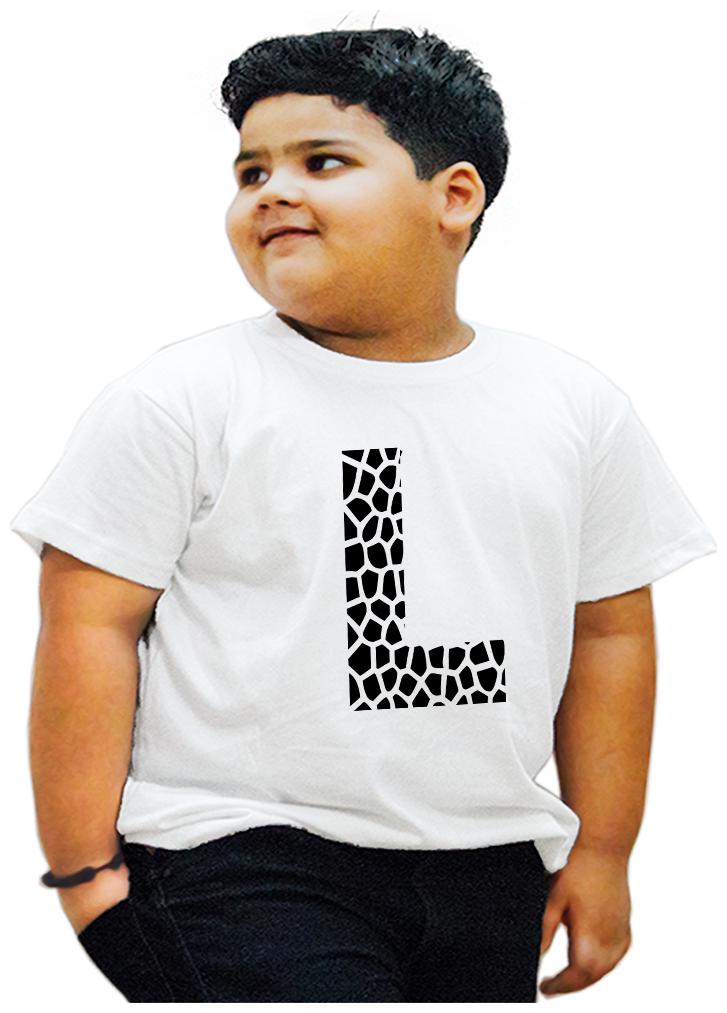

HEYUZE Boy Cotton Printed T-shirt - White