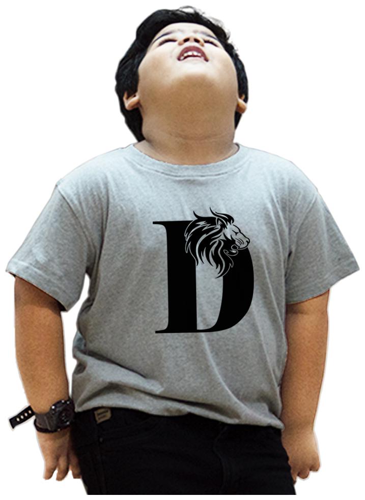 

HEYUZE Boy Cotton Printed T-shirt - Grey