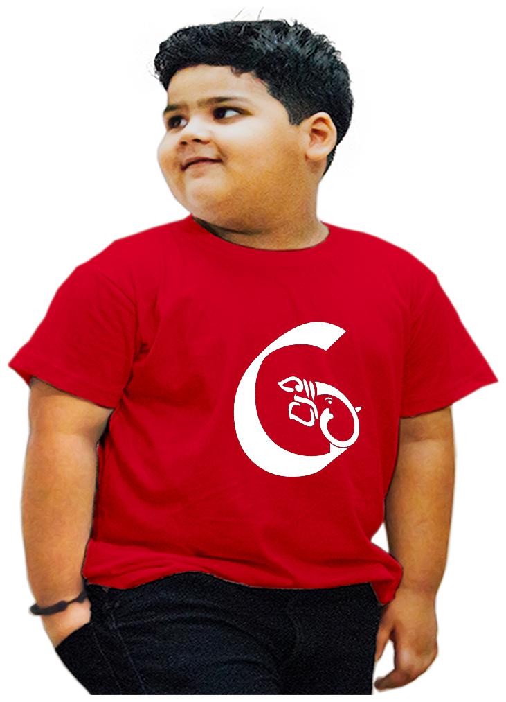 

HEYUZE Boy Cotton Printed T-shirt - Red