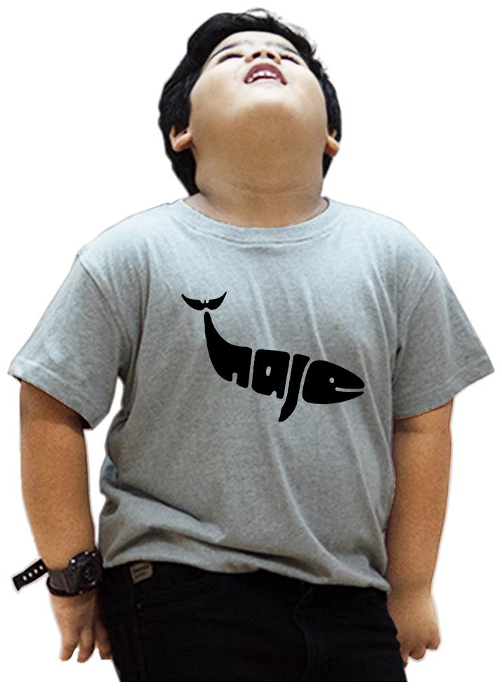 

HEYUZE Boy Cotton Printed T-shirt - Grey