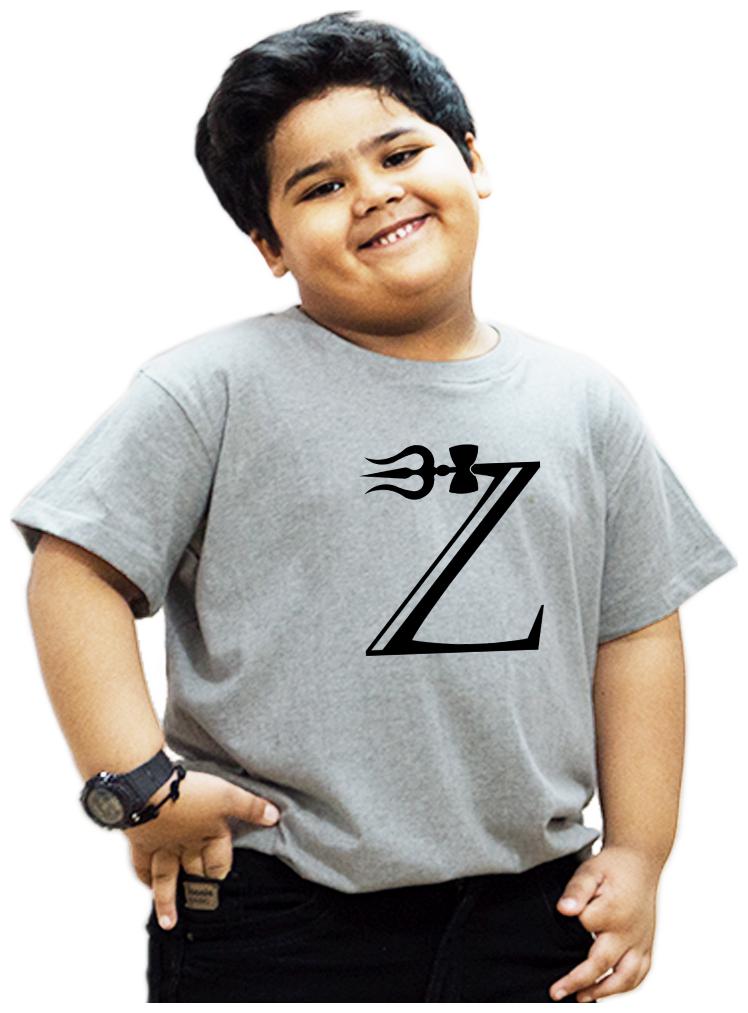

HEYUZE Boy Cotton Printed T-shirt - Grey