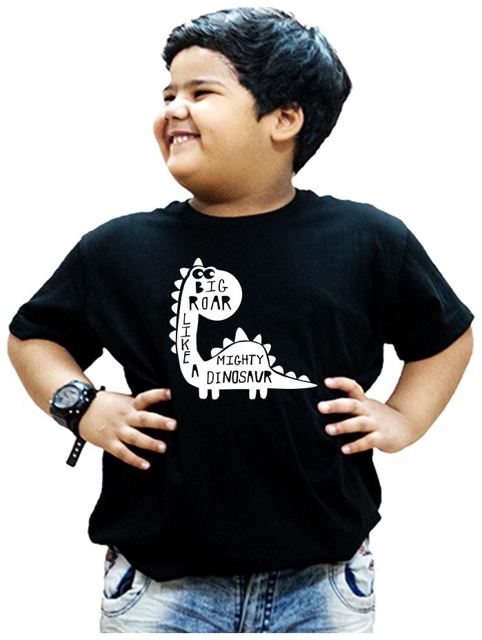 

HEYUZE Boy Cotton Printed T-shirt - Black