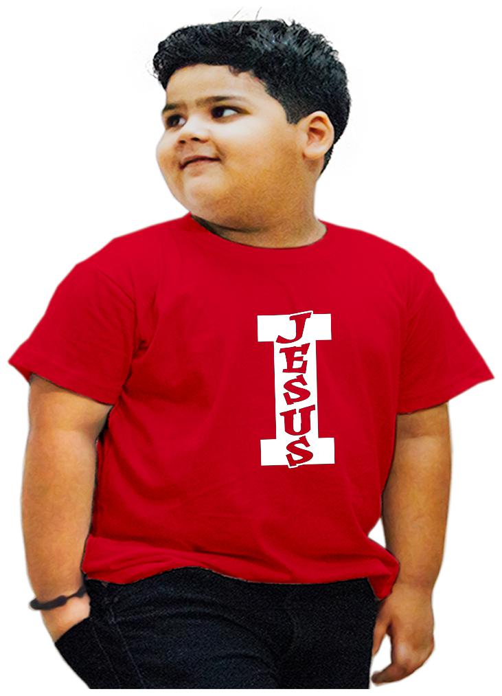 

HEYUZE Boy Cotton Printed T-shirt - Red