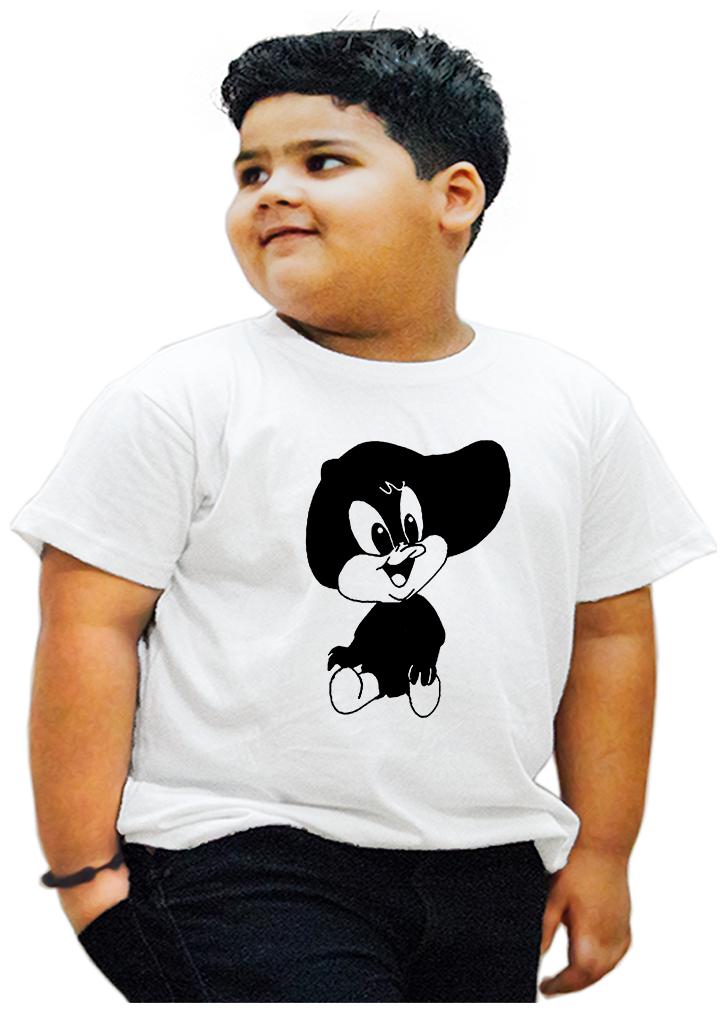 

HEYUZE Boy Cotton Printed T-shirt - White