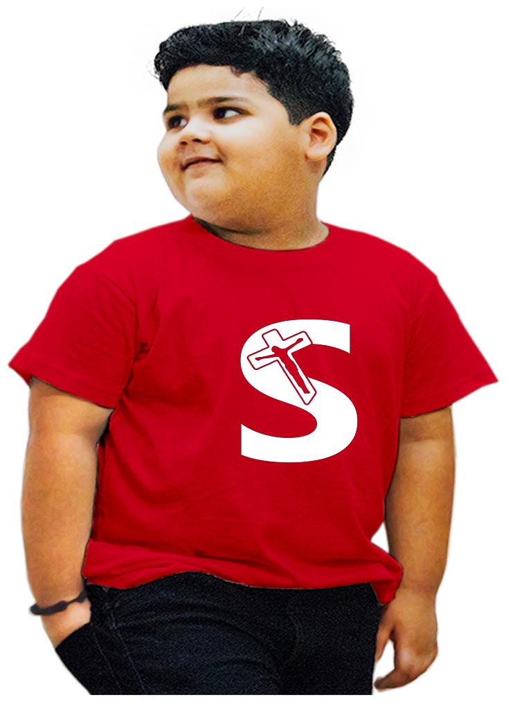 

HEYUZE Boy Cotton Printed T-shirt - Red