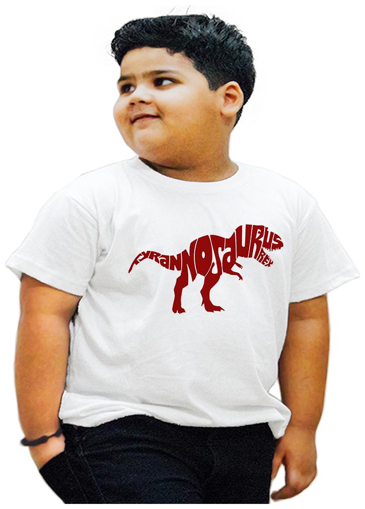 

HEYUZE Boy Cotton Printed T-shirt - White
