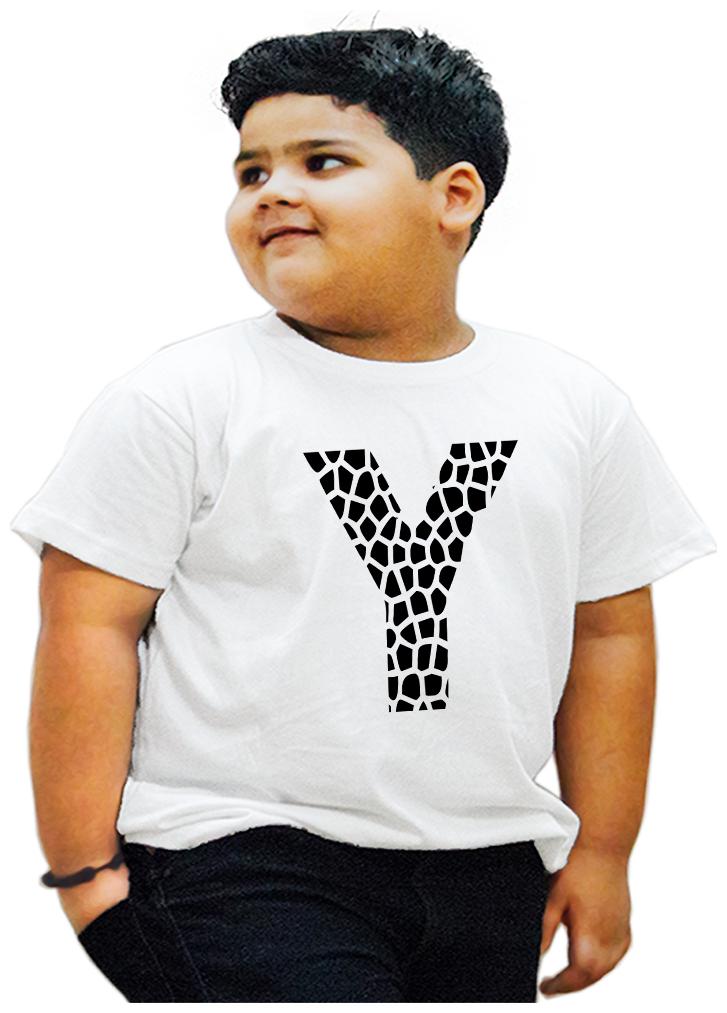 

HEYUZE Boy Cotton Printed T-shirt - White