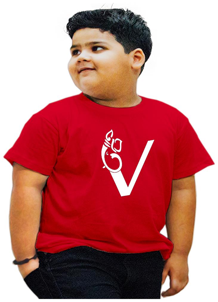 

HEYUZE Boy Cotton Printed T-shirt - Red