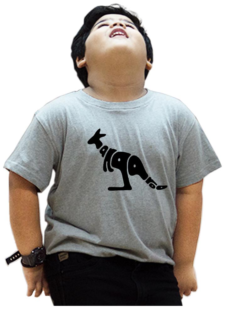 

HEYUZE Boy Cotton Printed T-shirt - Grey
