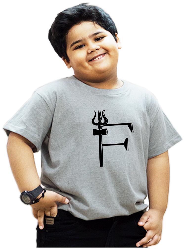 

HEYUZE Boy Cotton Printed T-shirt - Grey