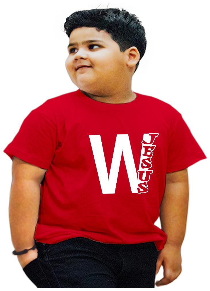 

HEYUZE Boy Cotton Printed T-shirt - Red