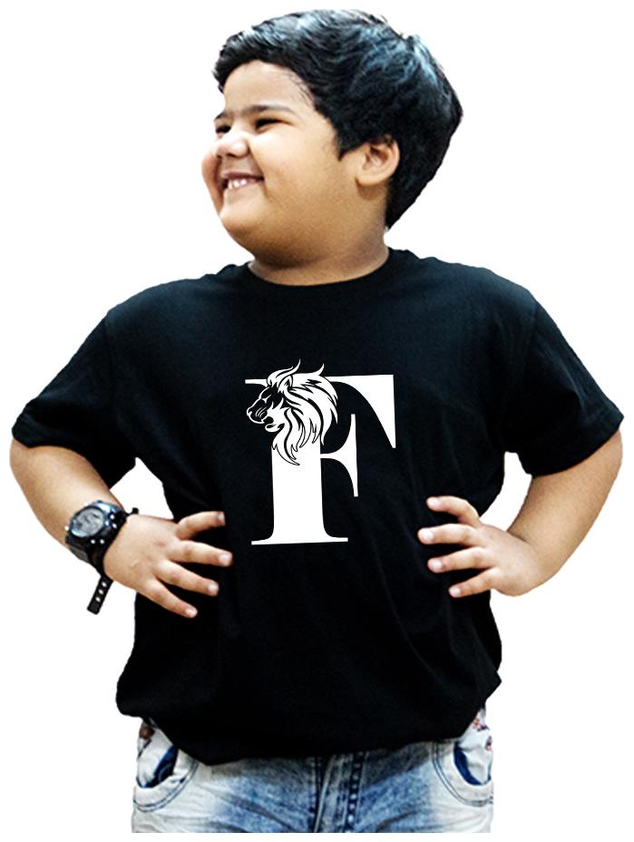 

HEYUZE Boy Cotton Printed T-shirt - Black