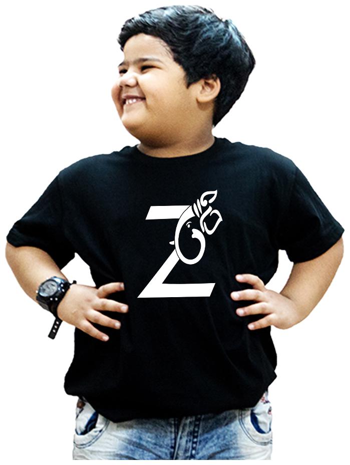 

HEYUZE Boy Cotton Printed T-shirt - Black