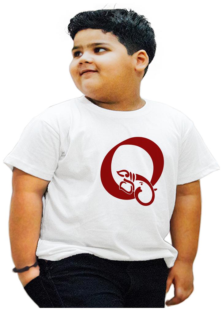 

HEYUZE Boy Cotton Printed T-shirt - White