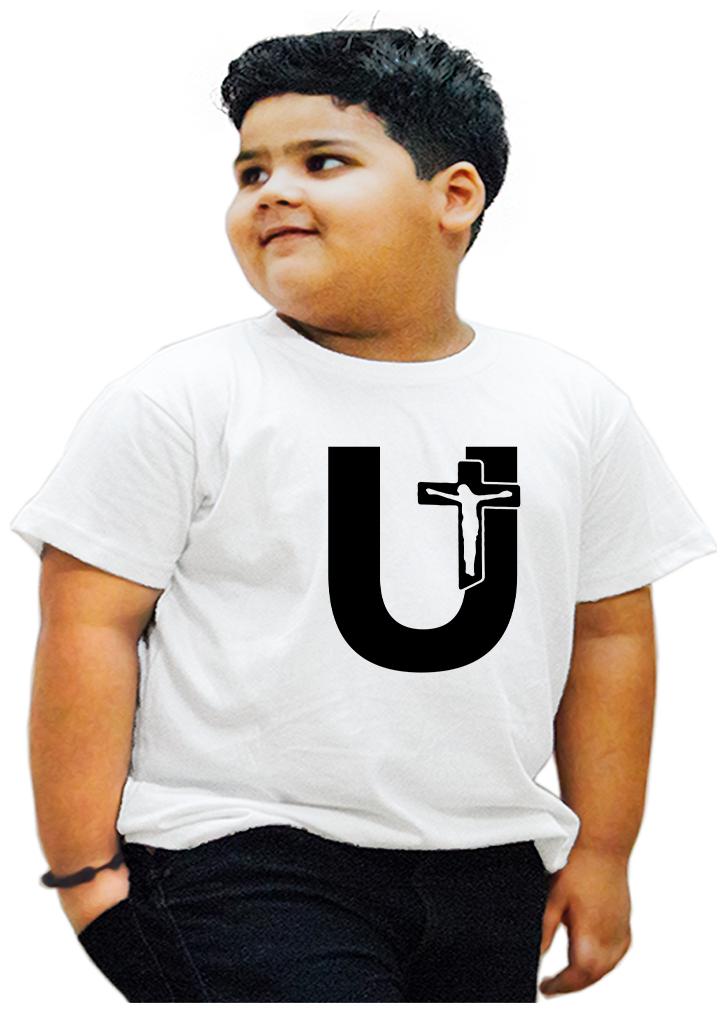 

HEYUZE Boy Cotton Printed T-shirt - White