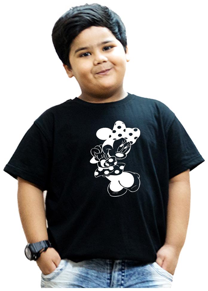 

HEYUZE Boy Cotton Solid T-shirt - Black