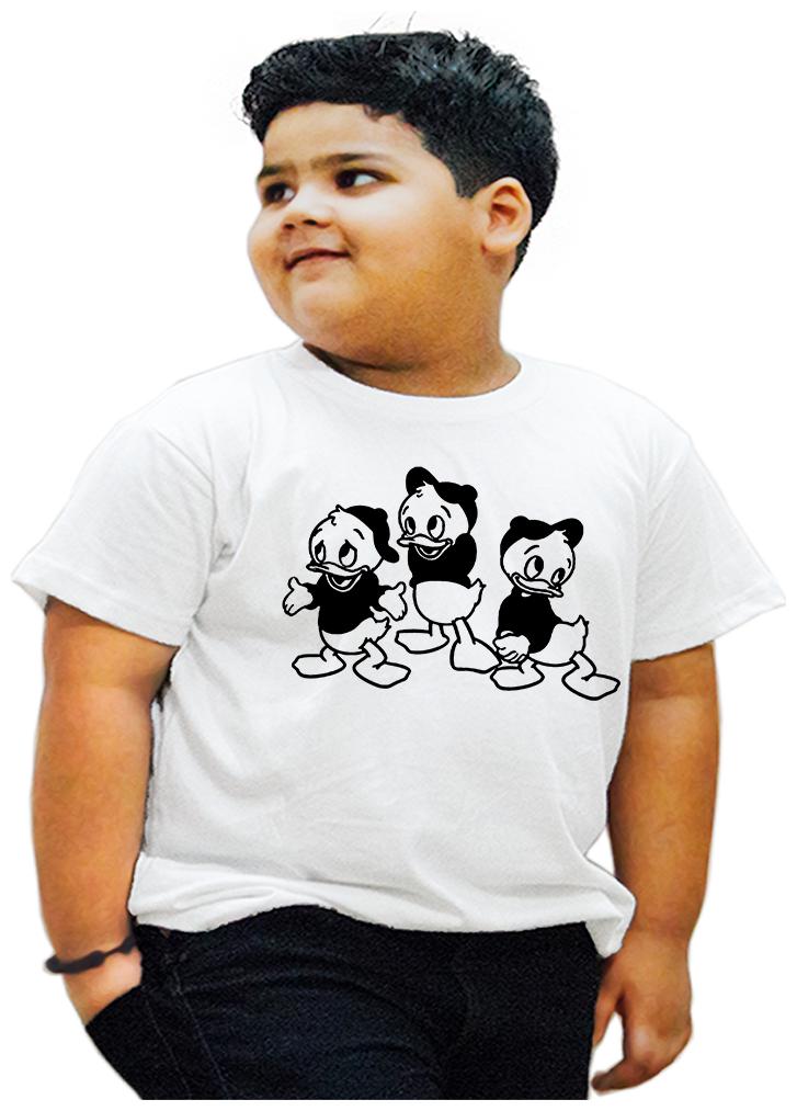 

HEYUZE Boy Cotton Printed T-shirt - White