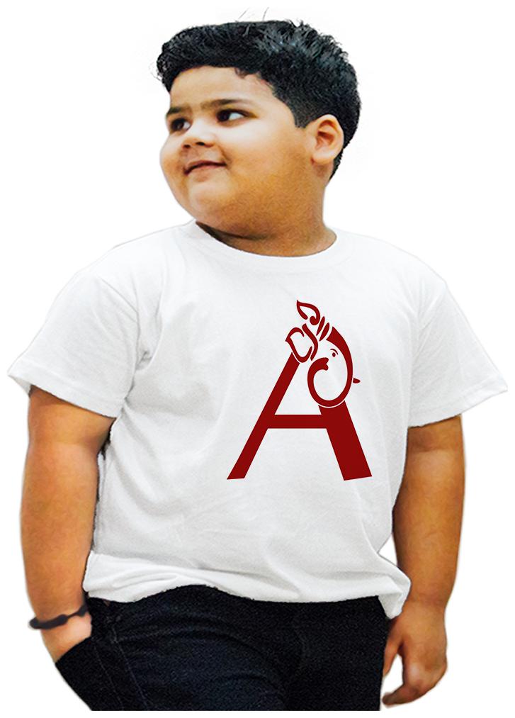 

HEYUZE Boy Cotton Printed T-shirt - White